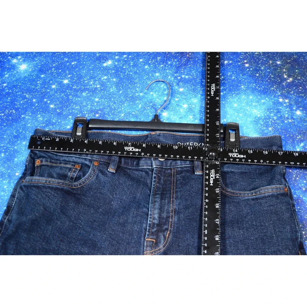 Outerknown Sea Local Straight Jeans Mens 34x32 Blue Denim Stretch Casual